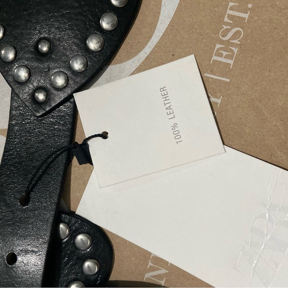 Zara Black Heart Studded Belt main image 7